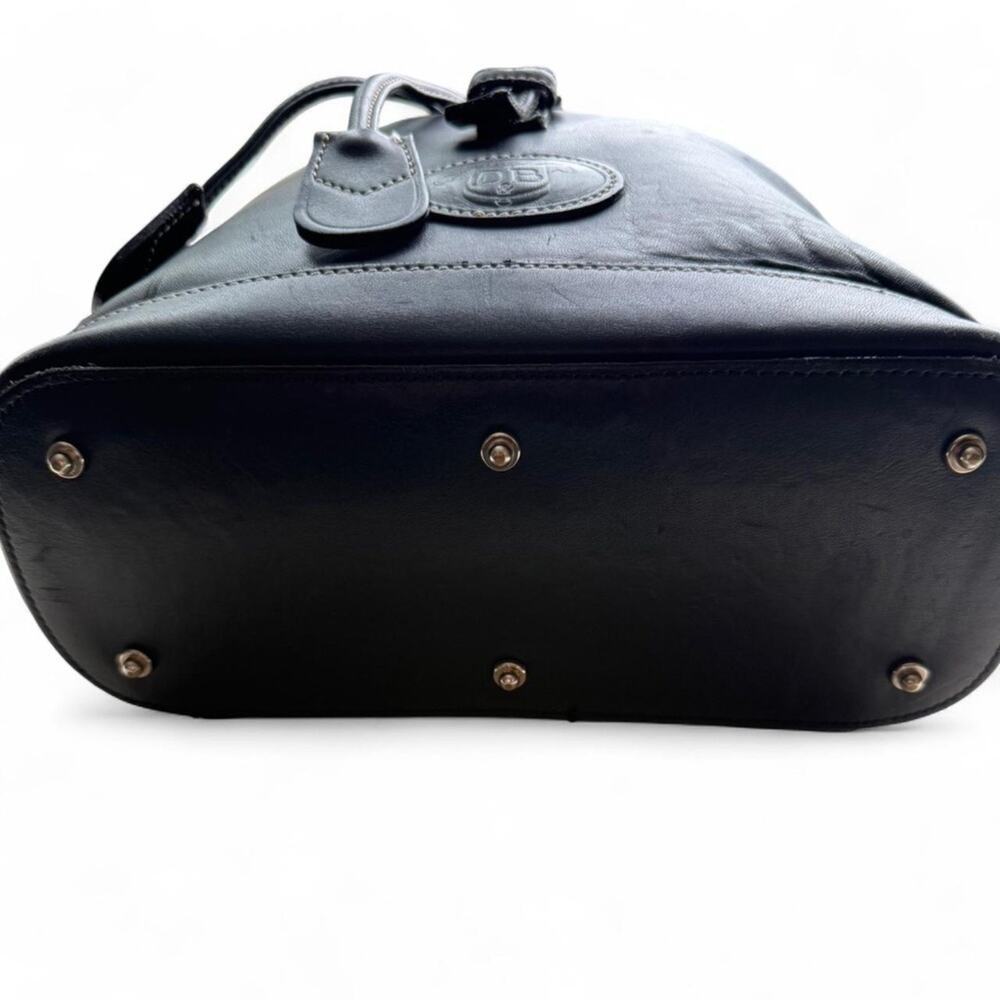 Vintage Black Leather Dooney & Bourke Backpack - Picture 8 of 11